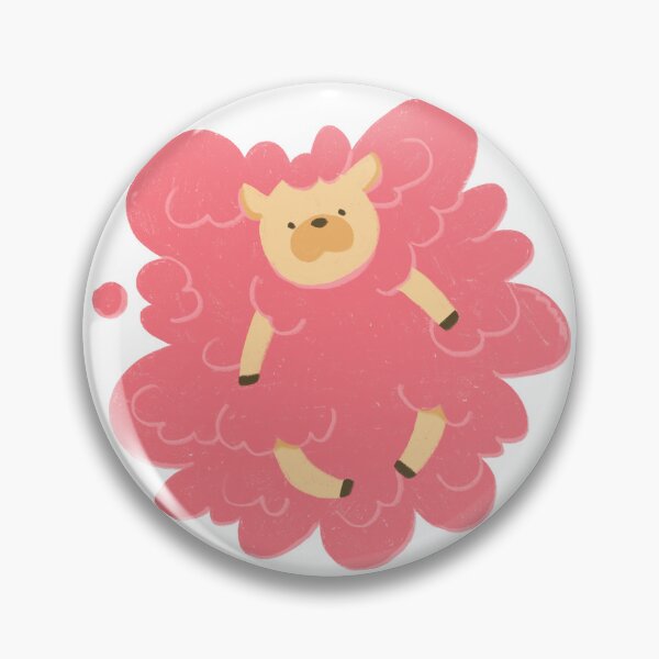 Item preview, Pink fluffy sheep designed and sold by MahoMagic.