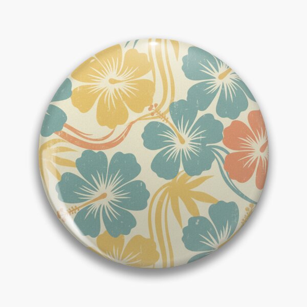 Item preview, Retro Hawaiian Hibiscus Floral Pattern designed and sold by Owcomm.