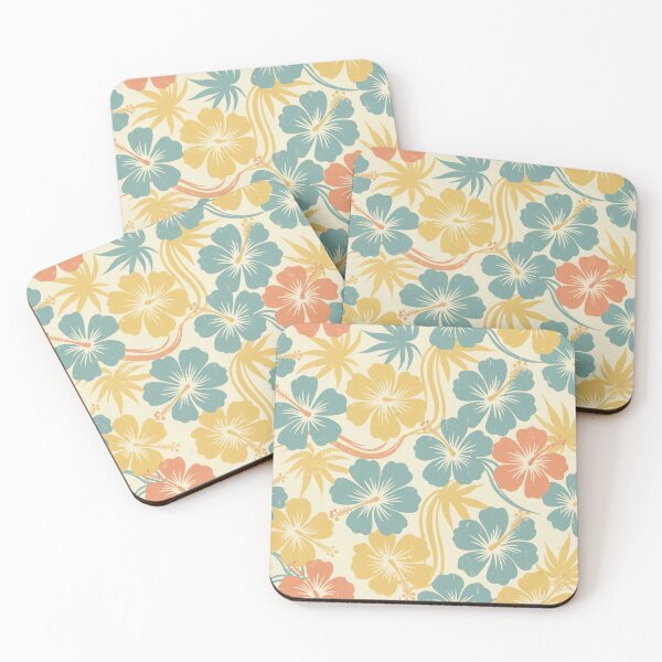 Item preview, Retro Hawaiian Hibiscus Floral Pattern designed and sold by Owcomm.