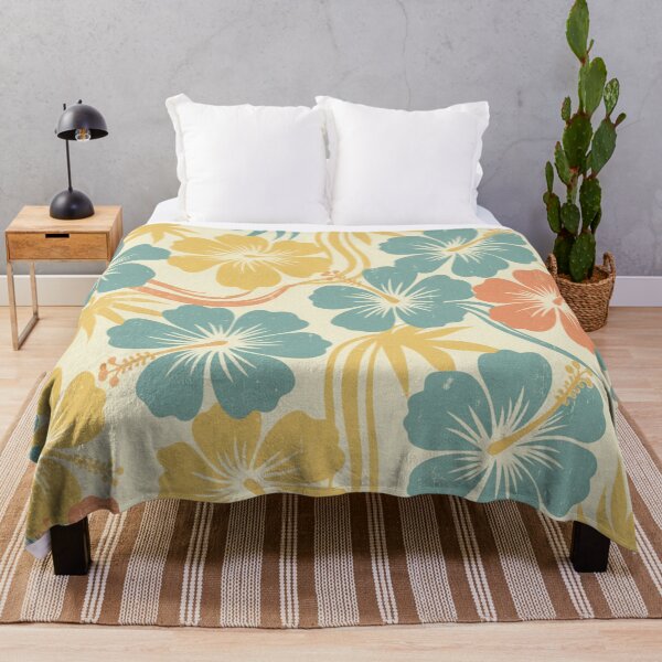 Item preview, Retro Hawaiian Hibiscus Floral Pattern designed and sold by Owcomm.