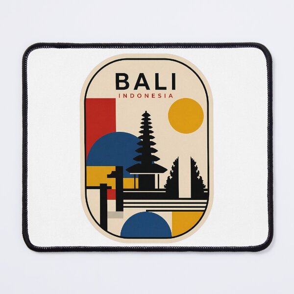 Item preview, Bali Indonesia Travel Poster Geometric Abstract Art designed and sold by k3rstman1.