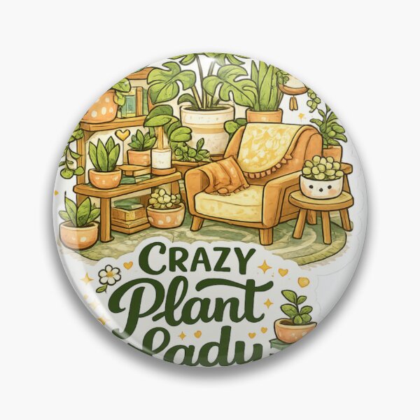 Item preview, Crazy Plant Lady Houseplant Sticker designed and sold by CozypagesStudio.