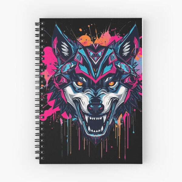 Item preview, Cyberpunk Wolf Mecha Splash Art Portrait designed and sold by ItzLacarth.