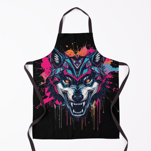 Item preview, Cyberpunk Wolf Mecha Splash Art Portrait designed and sold by ItzLacarth.