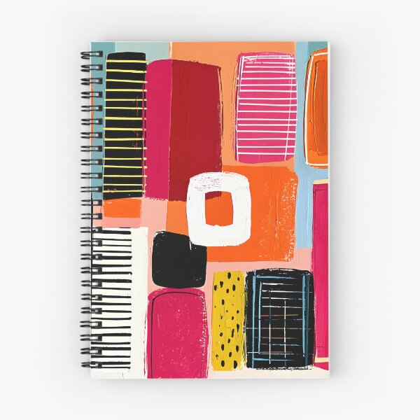 Item preview, Playful Geometry in Bold Color - Dynamic Rectangles and Circles in Modern Abstract Harmony designed and sold by OlfactoART Studio.