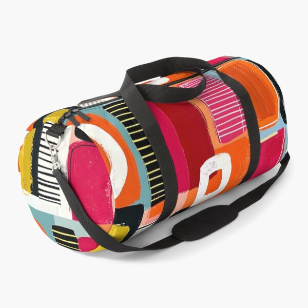 Item preview, Playful Geometry in Bold Color - Dynamic Rectangles and Circles in Modern Abstract Harmony designed and sold by OlfactoART Studio.