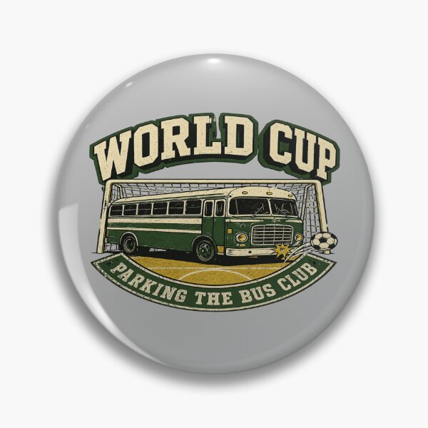Item preview, World Cup Parking The Bus Club Retro Soccer Joke designed and sold by POD DYNASTY.