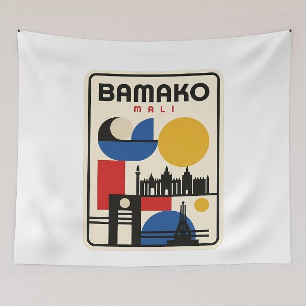 Item preview, Bamako Mali African City Minimalist Geometric Travel designed and sold by k3rstman1.
