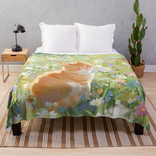 Item preview, Cat Smelling Flowers designed and sold by deelitt.