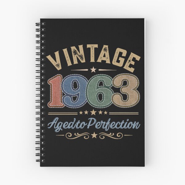 Item preview, Vintage 1963 Aged to Perfection Retro Birthday Design | Born in 1963 | Embroidered Denim Style designed and sold by Silaris Designs.