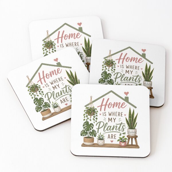 Item preview, Home Is Where My Plants Are Sticker designed and sold by CozypagesStudio.
