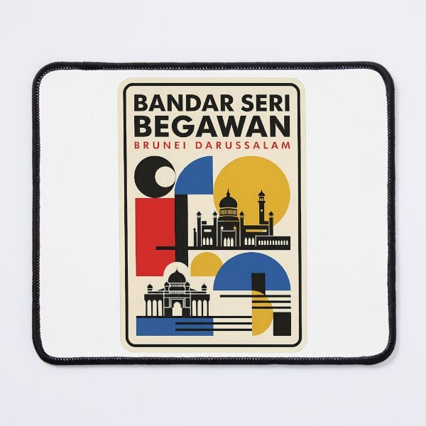 Item preview, Retro Geometric Bandar Seri Begawan Brunei Mosque designed and sold by k3rstman1.