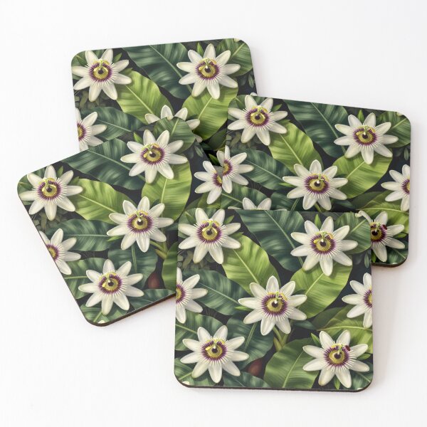 Item preview, Tropical Passion Flower Pattern designed and sold by Owcomm.