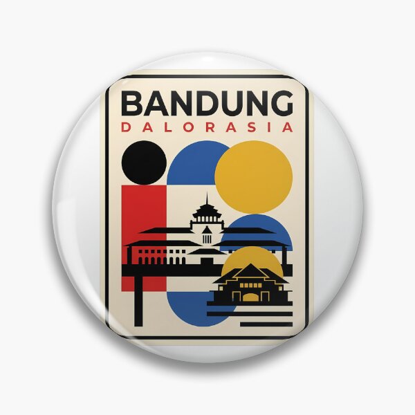 Item preview, Bandung Indonesia Gedung Sate Vintage Retro Landmark designed and sold by k3rstman1.