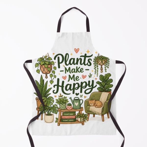 Item preview, Plants Make Me Happy Botanical Sticker designed and sold by CozypagesStudio.