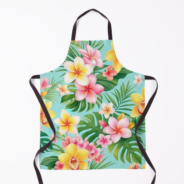 Item preview, Tropical Plumeria and Orchid Floral Pattern designed and sold by Owcomm.