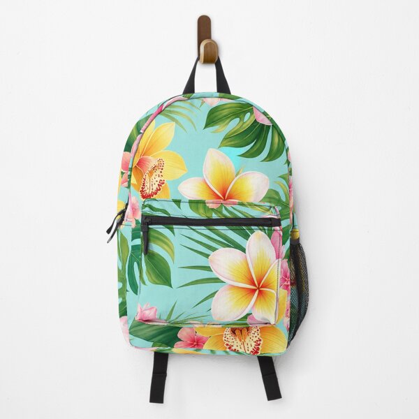 Item preview, Tropical Plumeria and Orchid Floral Pattern designed and sold by Owcomm.