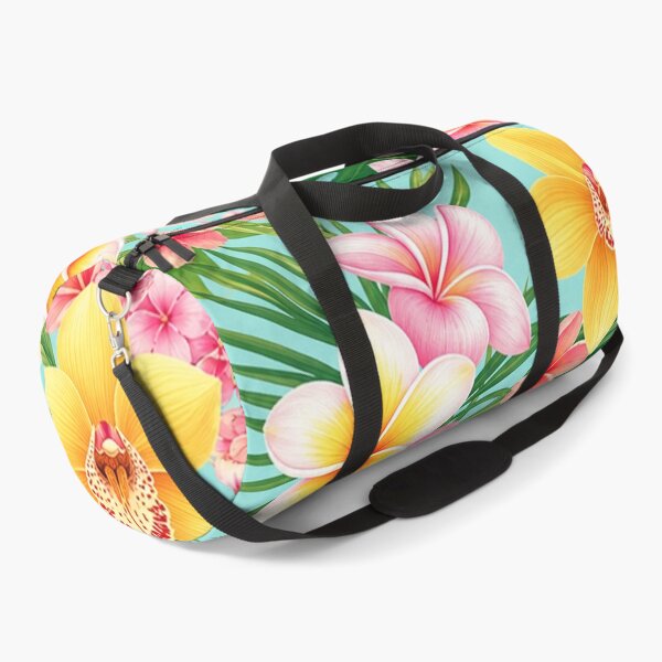 Item preview, Tropical Plumeria and Orchid Floral Pattern designed and sold by Owcomm.
