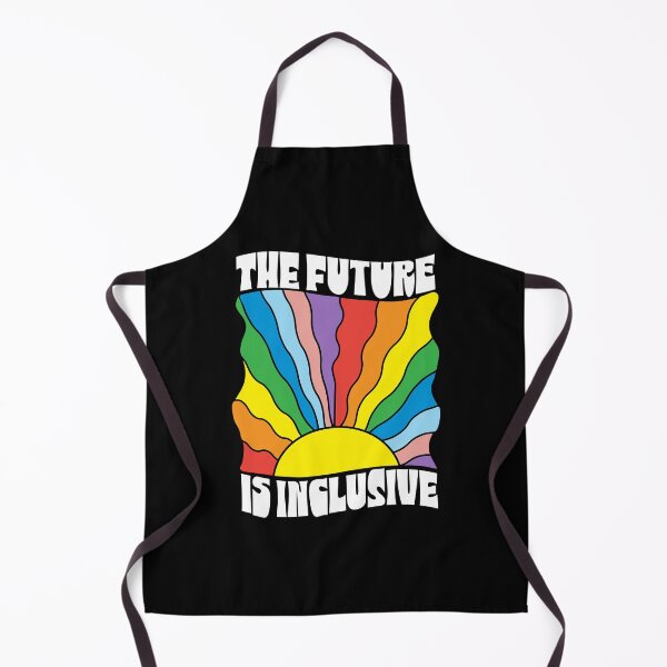 Item preview, The Future Is Inclusive Pride Month rainbow LGBTQIA colorful rainbow warped sun ray design designed and sold by Jdawnink.