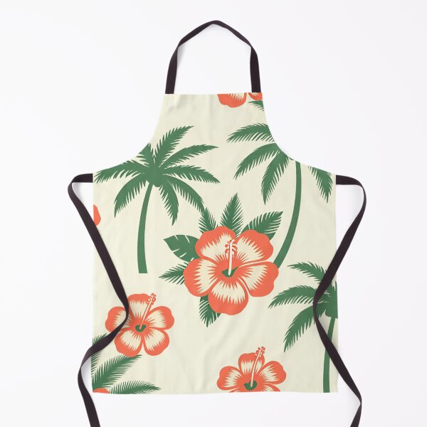 Item preview, Tropical Hibiscus and Palm Trees Seamless Pattern designed and sold by Owcomm.