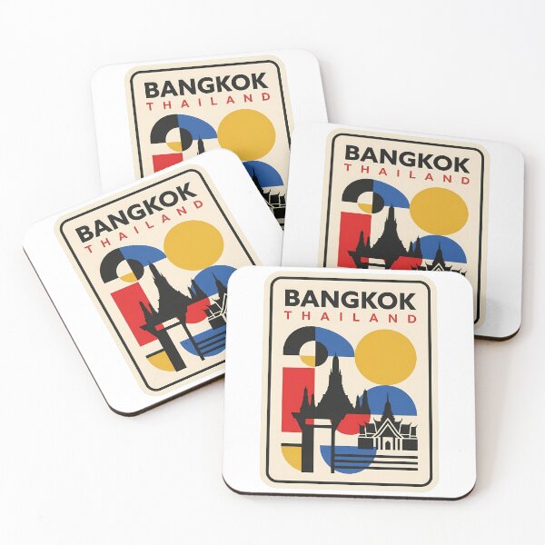 Item preview, Bangkok Thailand Retro Geometric Mid Century Travel designed and sold by k3rstman1.