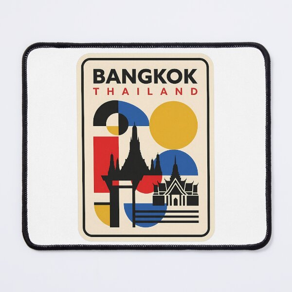 Item preview, Bangkok Thailand Retro Geometric Mid Century Travel designed and sold by k3rstman1.