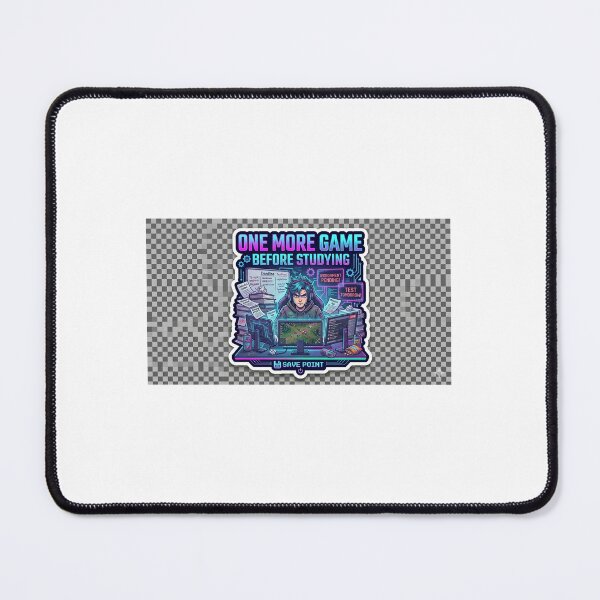 Item preview, One More Game Before Studying | Gamer Student Sticker designed and sold by BrahmiArts.