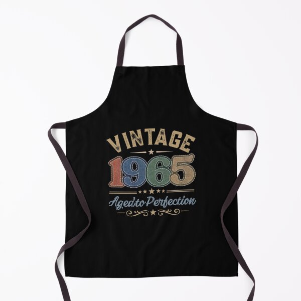 Item preview, Vintage 1965 Aged to Perfection Retro Birthday Design | Born in 1965 | Embroidered Denim Style designed and sold by Silaris Designs.