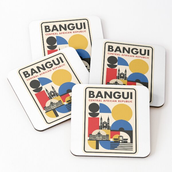 Item preview, Bangui Central African Republic Retro Geometric Travel Style designed and sold by k3rstman1.