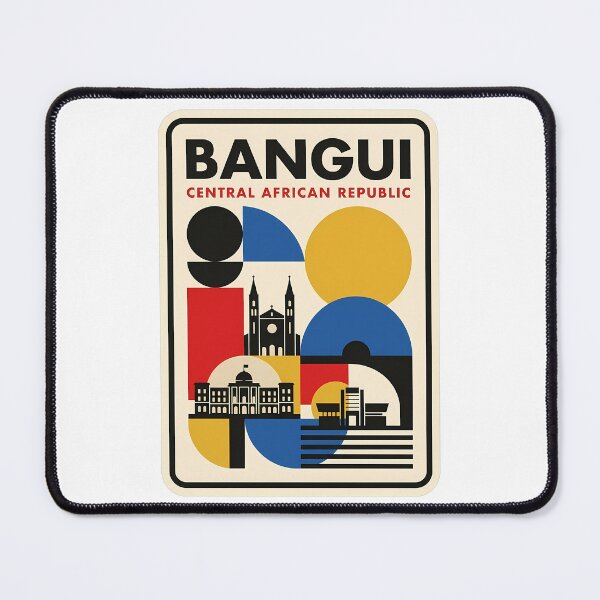 Item preview, Bangui Central African Republic Retro Geometric Travel Style designed and sold by k3rstman1.