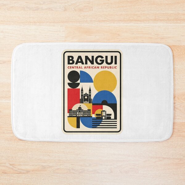 Item preview, Bangui Central African Republic Retro Geometric Travel Style designed and sold by k3rstman1.
