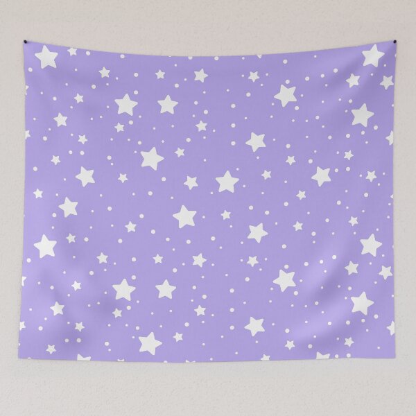 Item preview, "Lucky" Stars Pattern On Lilac Background designed and sold by DEC02.