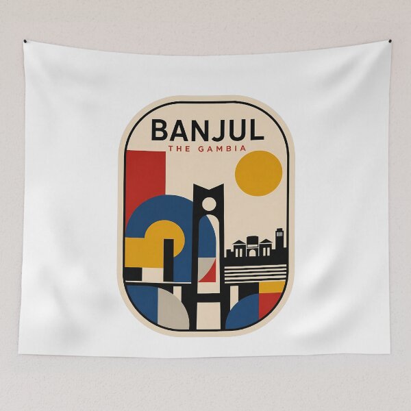 Item preview, Minimalist Banjul Gambia Cityscape Arch 22 designed and sold by k3rstman1.