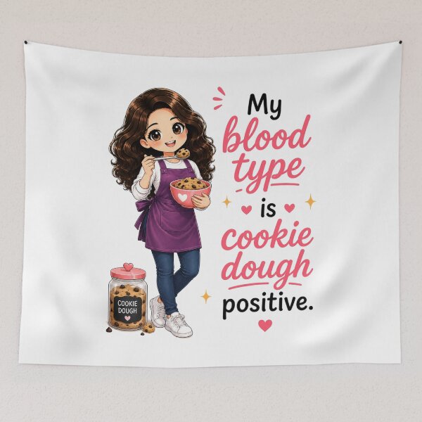 Item preview, My Blood Type is Cookie Dough Positive designed and sold by thecookiegallery.