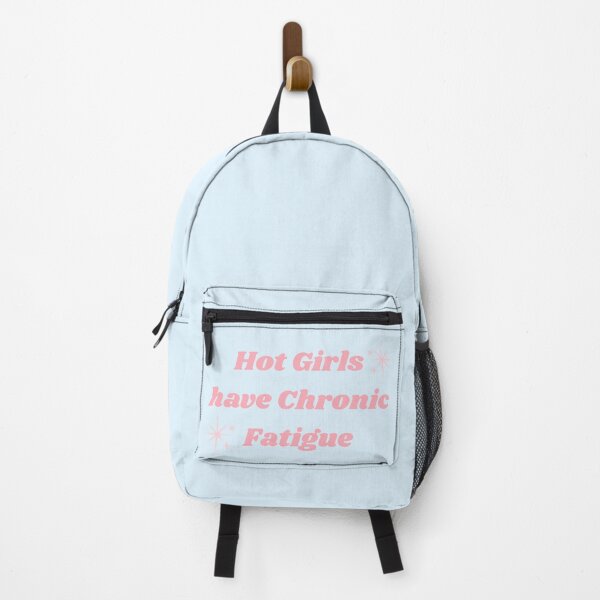 Item preview, Hot Girls Have Chronic Fatigue Funny Sticker | Cute Pink Chronic Illness Humor | Spoonie Aesthetic T-Shirt Design designed and sold by Eart98.