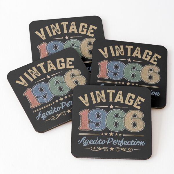 Artikelvorschau, Vintage-Design von 1966 – perfekt gereift – Retro-Geburtstagsgeschenk | Geboren 1966 | Bestickter Denim-Stil entworfen und verkauft von Silaris Designs.