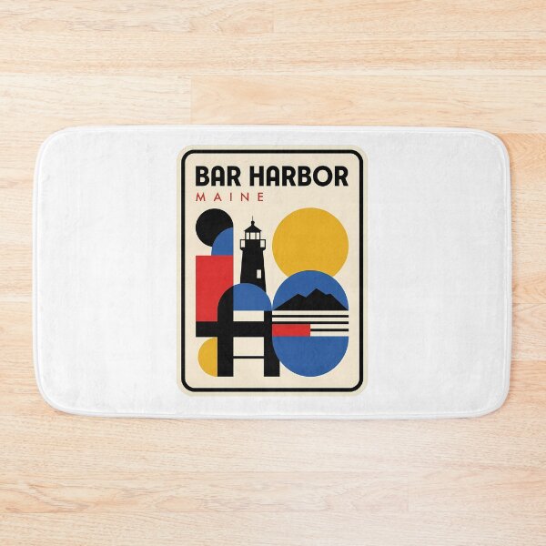 Item preview, Bauhaus Style Bar Harbor Maine Geometric Lighthouse designed and sold by k3rstman1.