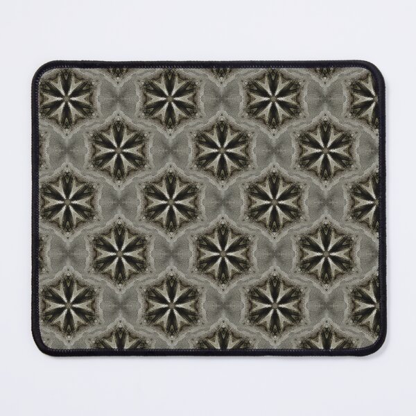 Item preview, Boho Hexagon Mandala Pattern in Gray and Black designed and sold by Artistestella.