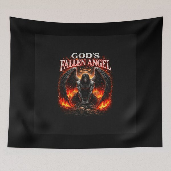 Item preview, God’s Fallen Angel – Dark Gothic Angel Streetwear Design designed and sold by INVIKETOS.