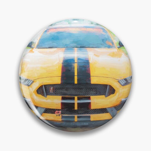 Item preview,  2020 Ford Shelby Mustang GT350 Twister Orange Muscle Car 3/4 Profile Art designed and sold by RichFrancoCars.