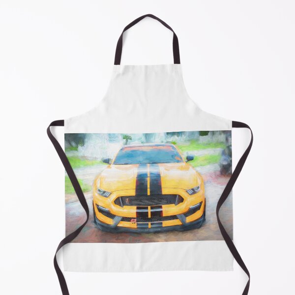 Item preview, 2020 Ford Shelby Mustang GT350 Twister Orange Muscle Car 3/4 Profile Art designed and sold by RichFrancoCars.