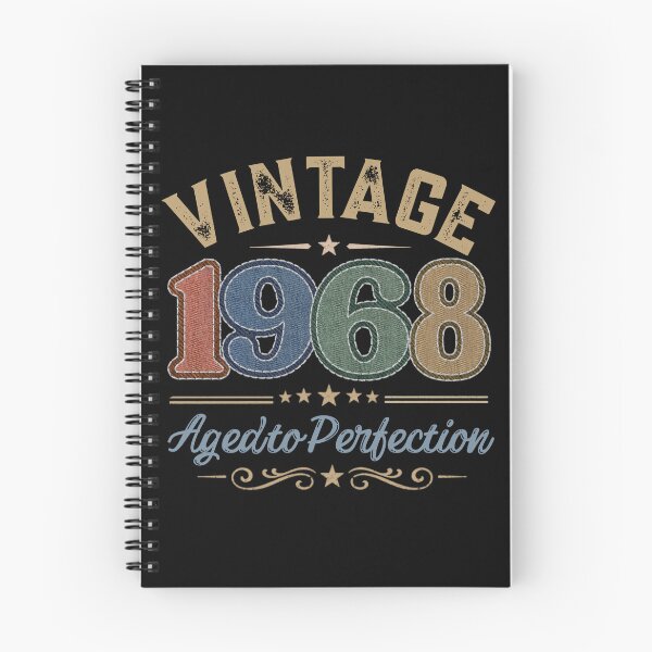 Item preview, Vintage 1968 Aged to Perfection Retro Birthday Design | Born in 1968 | Embroidered Denim Style designed and sold by Silaris Designs.