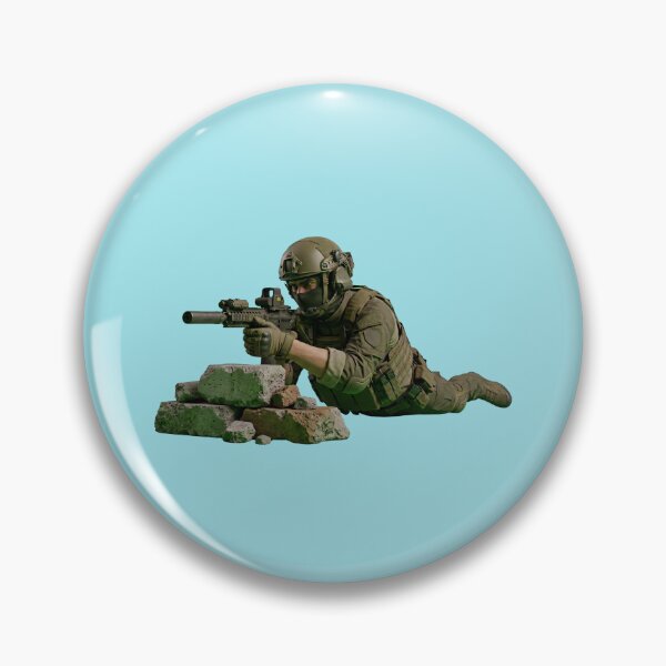 Item preview, Tactical Soldier with Silenced Rifle Vector designed and sold by Utopian-Magic.