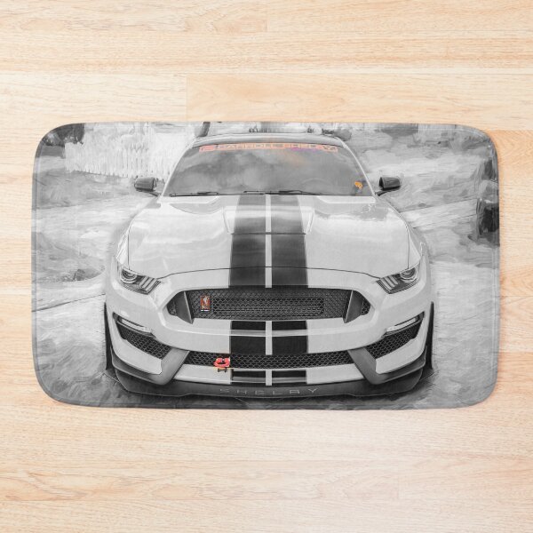 Item preview, 2020 Ford Shelby Mustang GT350 Twister Orange Muscle Car 3/4 Profile Art designed and sold by RichFrancoCars.
