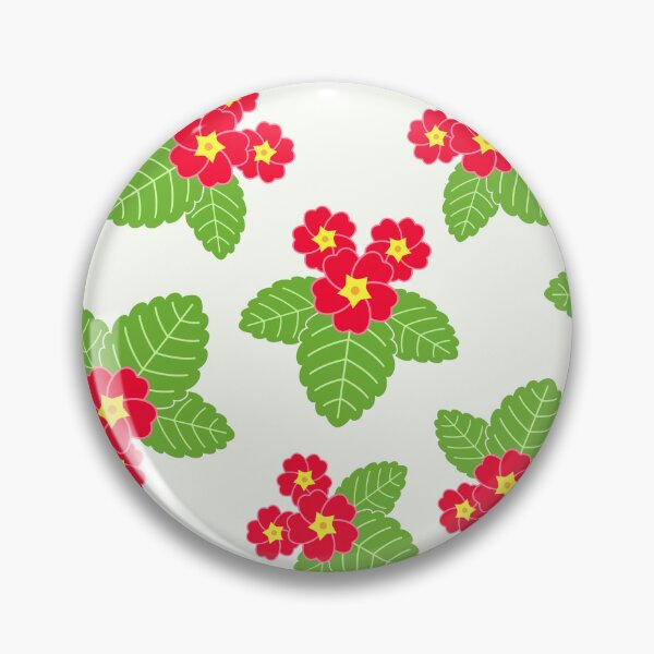 Item preview, February 4th Birth Flower Red Primrose Pattern designed and sold by birthflower.
