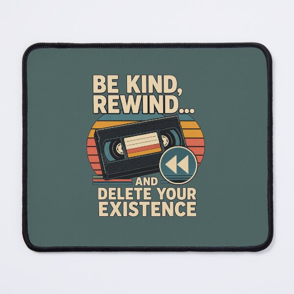 Item preview, Retro VHS Rewind Humor Shirt designed and sold by Passionread.