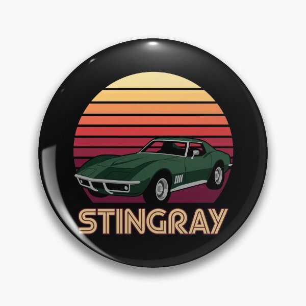 Item preview, C3 Stingray Retro Sunset Green Classic Muscle Car designed and sold by Off-Road-Zone.