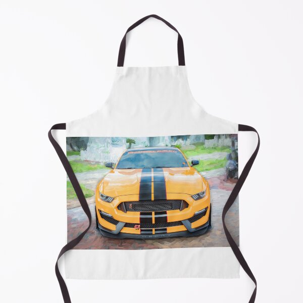 Item preview, 2020 Ford Shelby Mustang GT350 Twister Orange Muscle Car 3/4 Profile Art designed and sold by RichFrancoCars.