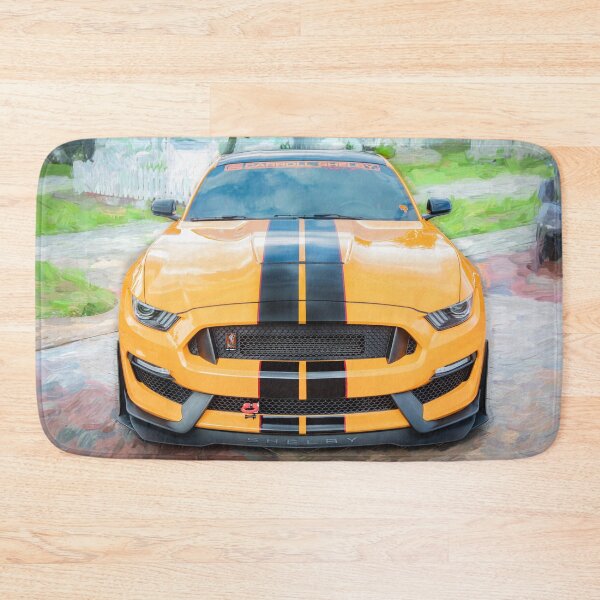 Item preview,  2020 Ford Shelby Mustang GT350 Twister Orange Muscle Car 3/4 Profile Art designed and sold by RichFrancoCars.