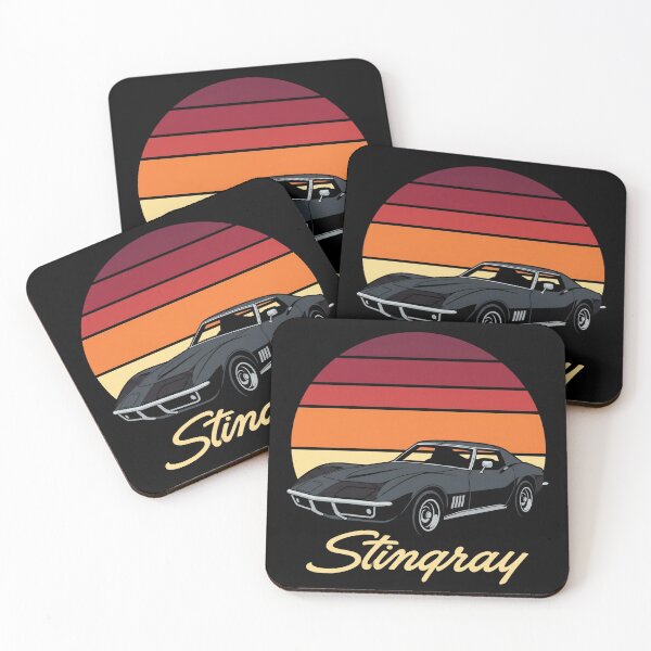 Item preview, C3 Stingray Retro Sunset Black Classic Muscle Car designed and sold by Off-Road-Zone.